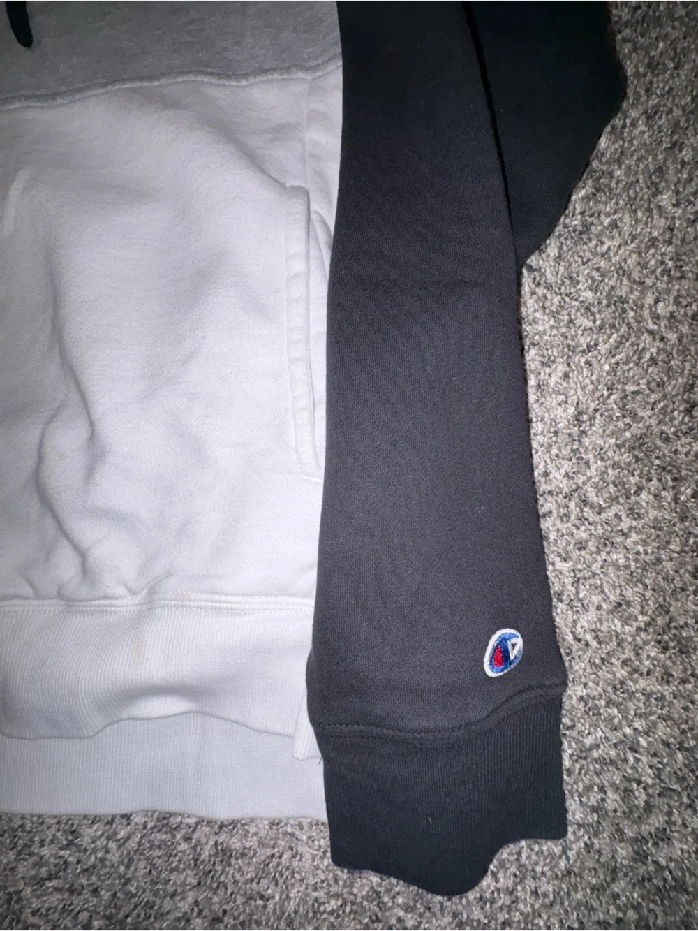 Champion Men’s Colorblock Hoodie - Gray/White/Black